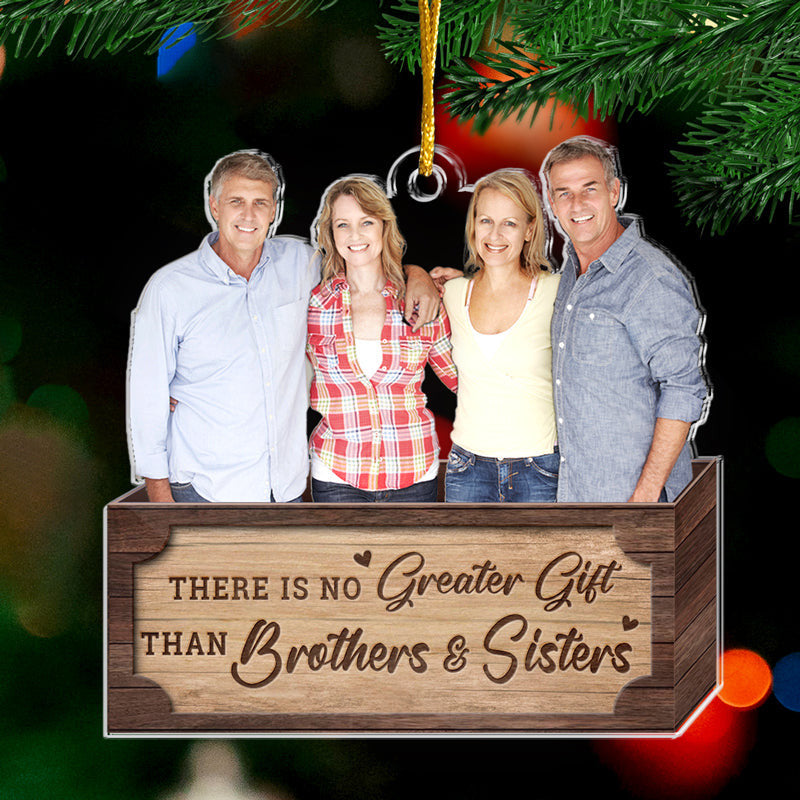 Family Custom Photo The True Spirit Of Christmas - Family Personalized Custom Ornament - Acrylic Custom Shaped - Christmas Gift For Family Members