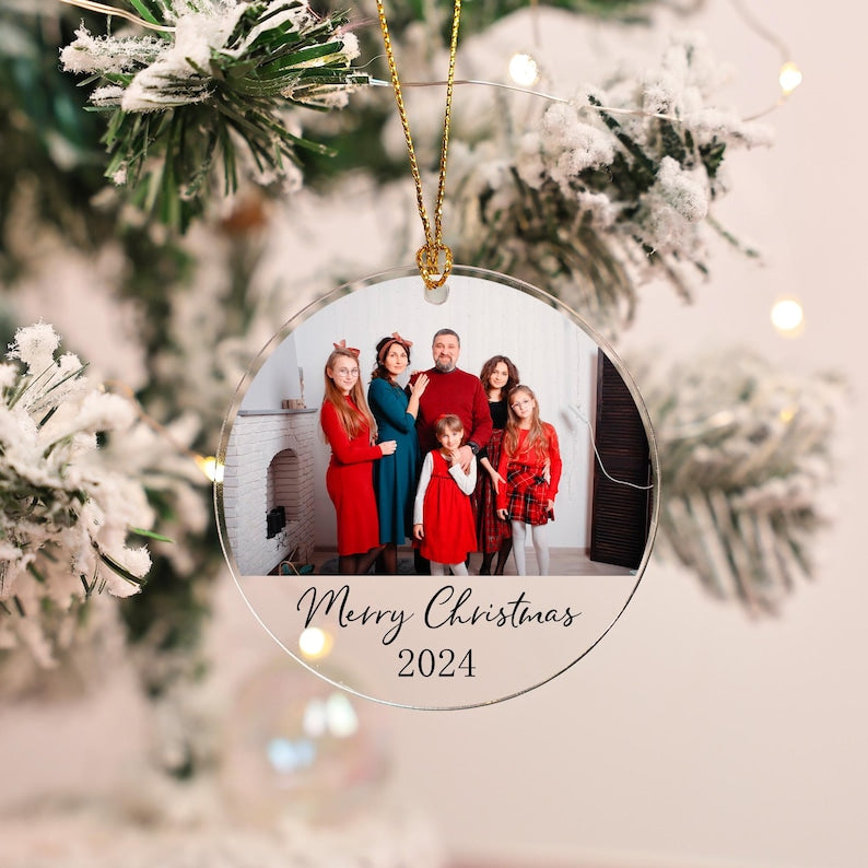 Personalized Photo Christmas Ornaments,Custom Picture Ornament